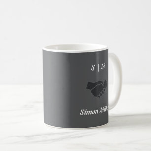 Classic Unique Mug with Initials, Name & Logo