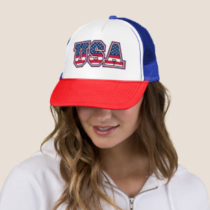Classic USA Stars Patriotic Navy  Trucker Hat