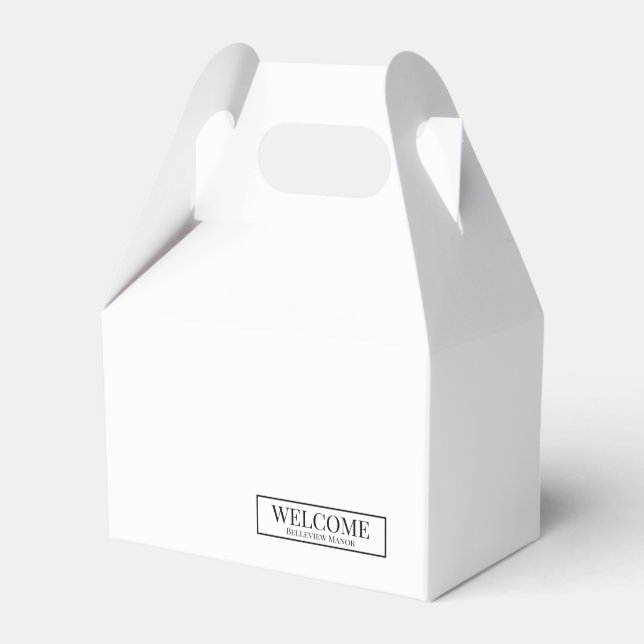 Classic  Vacation Rental Favour Box (Front Side)