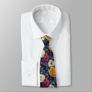 Classic Valentine Gifts For Him Gardenias Flower Tie