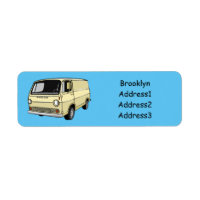 Classic van cartoon illustration