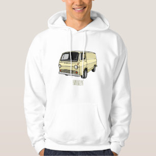 Classic van cartoon illustration hoodie