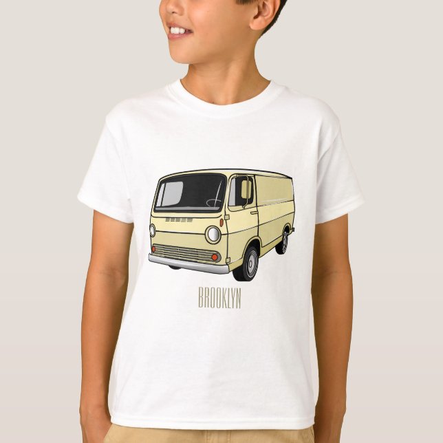Classic van cartoon illustration T-Shirt (Front)
