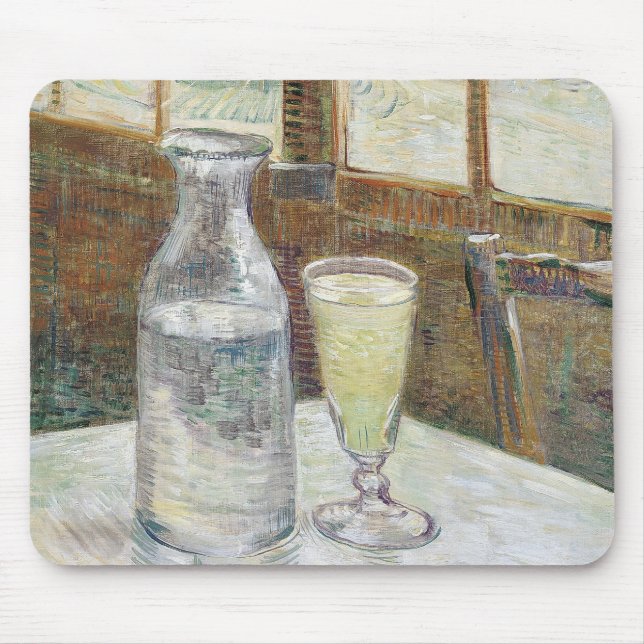 Classic Van Gogh Paris Cafe Absinthe Art Mouse Pad (Front)