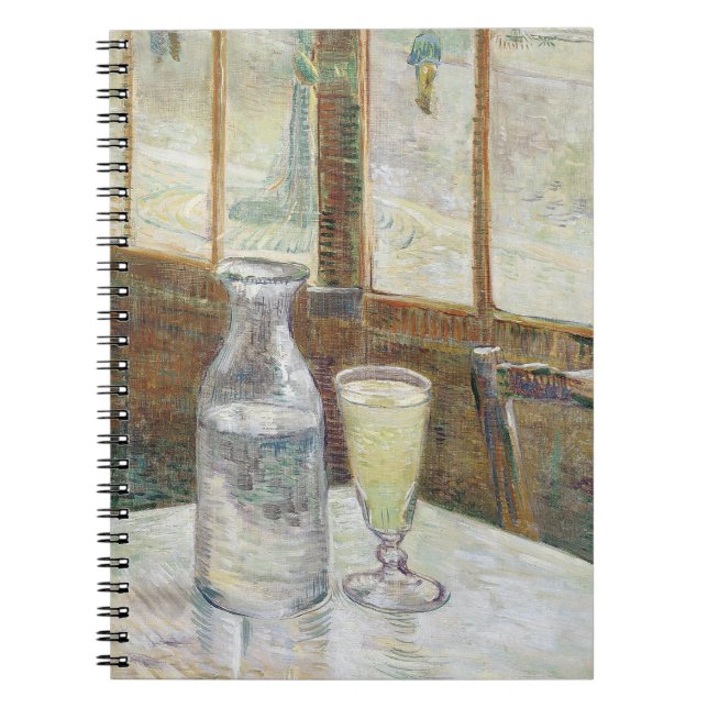 Classic Van Gogh Paris Cafe Absinthe Art Notebook (Front)