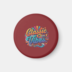 Classic Vibes T-Shirt Design Magnet