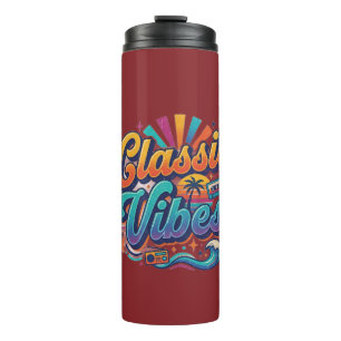 Classic Vibes T-Shirt Design Thermal Tumbler