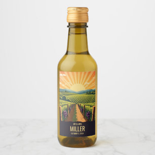 Classic Vineyard Sunrise Wine Label