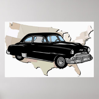 Classic Vintage 1950s Chevy Poster