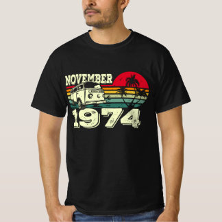 Classic Vintage 74's Caravan Sunset November 1974 T-Shirt