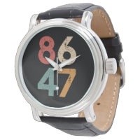 Classic Vintage 80s Style 86 47 Anti Trump 