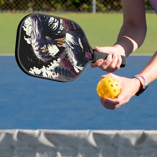 Classic Vintage Anime Girl - 90's Manga Pickleball Paddle (Insitu)