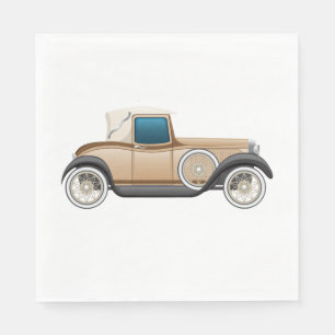 Classic Vintage Automobile Napkin