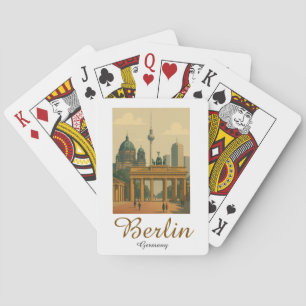 Classic Vintage Berlin Germany Landmark Playing Cards