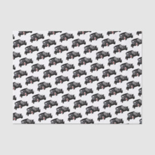 Classic Vintage Black Car Tissue Paper