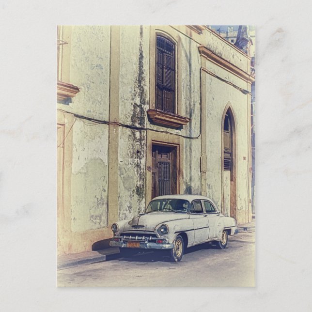 Classic vintage car postcard (Front)