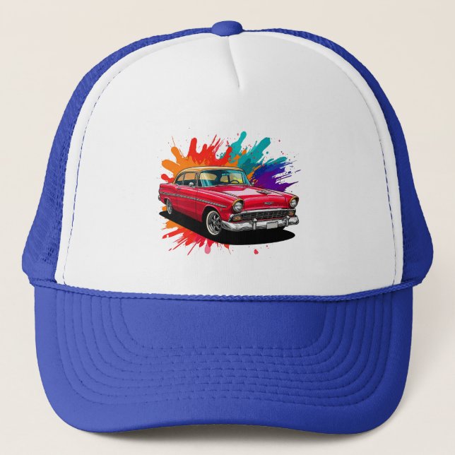 Classic Vintage Car Trucker Hat (Front)