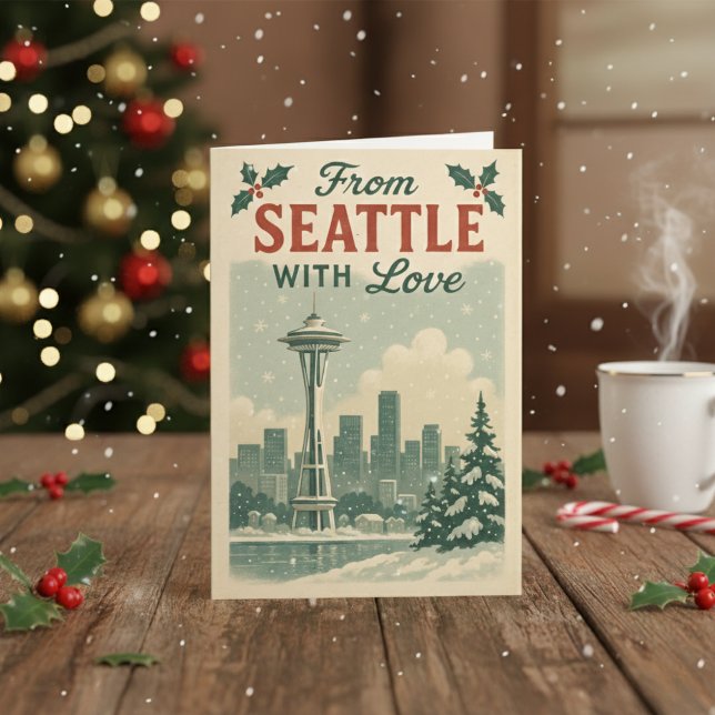 Classic Vintage Christmas Card – From Seattle  (Creator Uploaded)