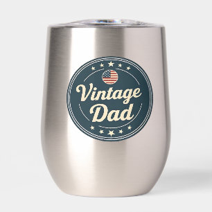 Classic Vintage Dad Retro Badge Stars & Stripes