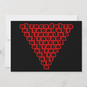 Classic Vintage Etching Abracadabra Art