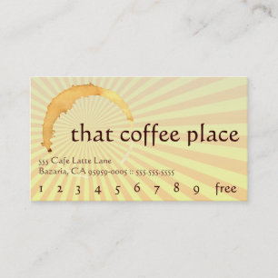 Classic Vintage Etching Steaming Art Loyalty Card