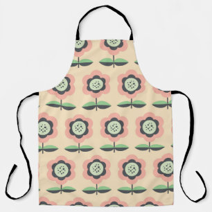 Classic Vintage: Floral Seamless Design Apron