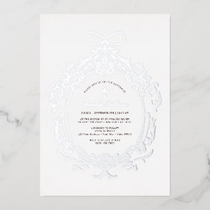 Classic Vintage Frame Baptism Silver