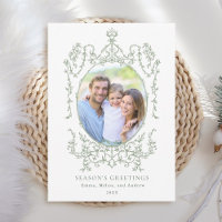 Classic Vintage Frame Season's Greetings Photo 