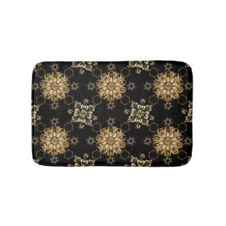 Classic Vintage: Golden Oriental Seamless. Bath Mat