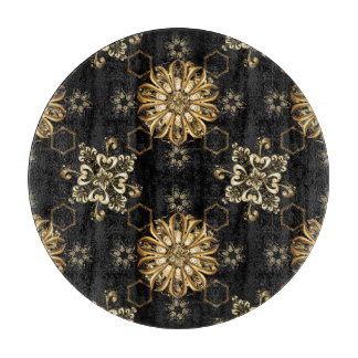 Classic Vintage: Golden Oriental Seamless. Cutting Board
