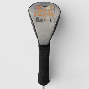Classic, vintage Happy Halloween  Golf Head Cover
