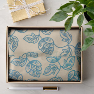 Classic Vintage Hop Leaves Pattern Tissue Paper