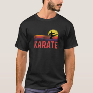 Classic Vintage Karate Martial Arts Retro Sunset D T-Shirt