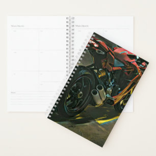 classic vintage motorcycle gift planner