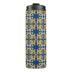 Classic vintage ornamental ornate seamless pattern thermal tumbler