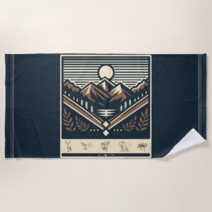 Classic/vintage outdoors/wilderness beach towel
