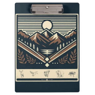 Classic/vintage outdoors/wilderness clipboard