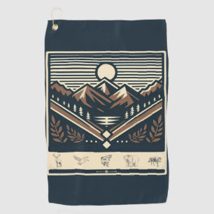 Classic/vintage outdoors/wilderness  golf towel