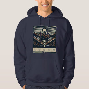 Classic/vintage outdoors/wilderness hoodie