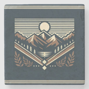 Classic/vintage outdoors/wilderness  stone coaster