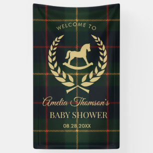 Classic Vintage Polo Horse Party Baby Shower Banner