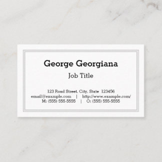 Classic & Vintage Professional Business Card