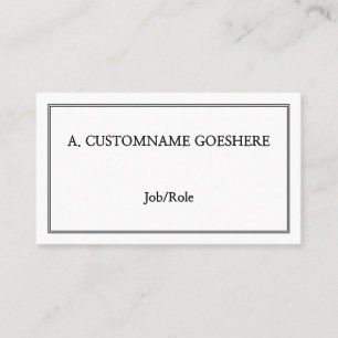 Classic, Vintage Professional Business Card
