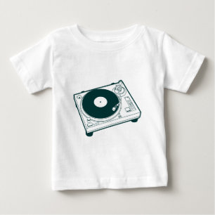 Classic Vintage Record Player Retro Graphic Baby T-Shirt