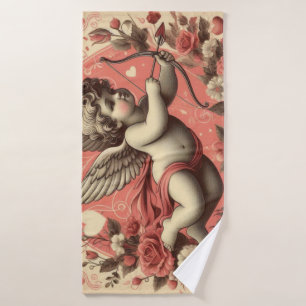 Classic/Vintage/Retro Cupid Valentine's day Bath Towel