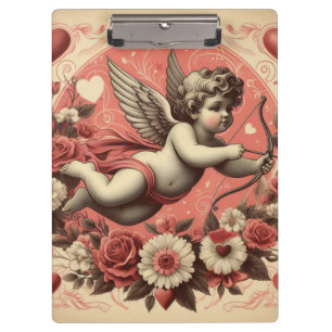 Classic/Vintage/Retro Cupid Valentine's day Clipboard
