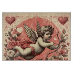 Classic/Vintage/Retro Cupid Valentine's day Cutting Board