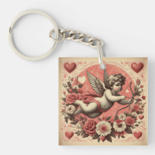Classic/Vintage/Retro Cupid Valentine's day Key Ring