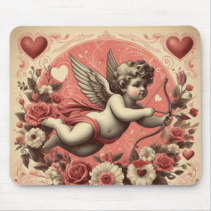 Classic/Vintage/Retro Cupid Valentine's day Mouse Pad