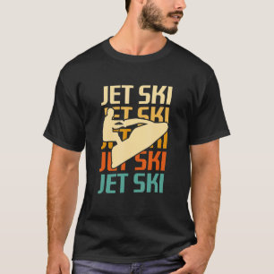 Classic Vintage Retro Jet Ski Skiing Skier T-Shirt